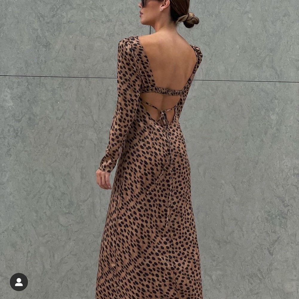 WeWoreWhat cut out leopard dress NWT